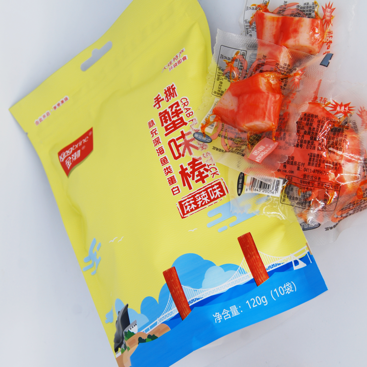 King Brine Crab Flavor Stick Spicy 120g/bag